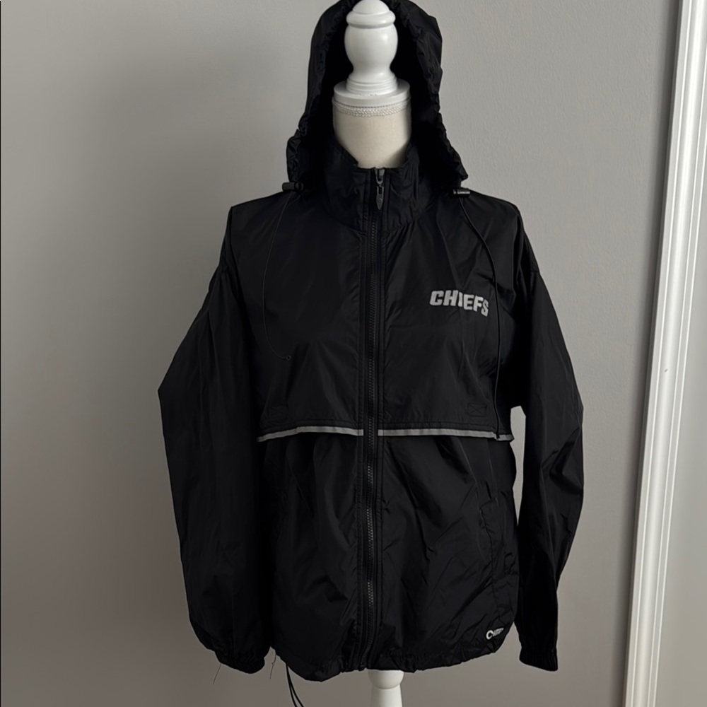 Chiefs Black Windbreaker Jacket